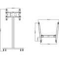Miniatyrbild 5 av 5: Multibrackets M 180 24-63" golvstativ för bildskärmar, svart
