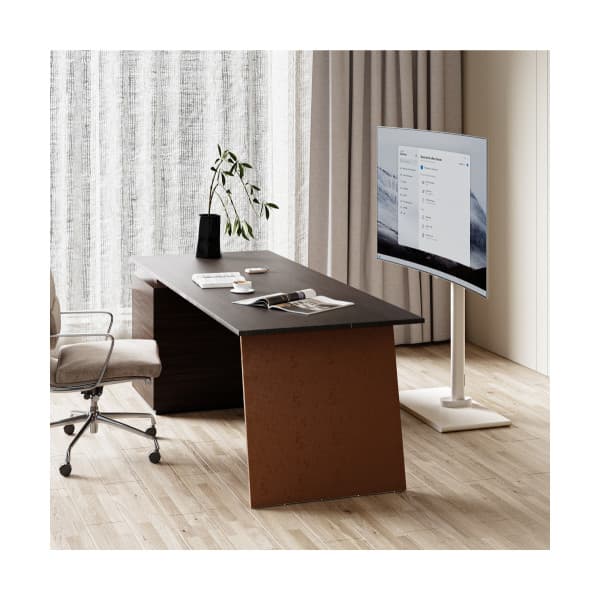 Mozi Monolith -lattiajalusta 23"-55" näytöille, valkoinen