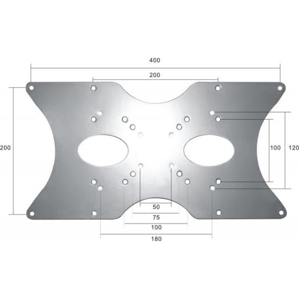 Neomounts VESA400 -adapterilevy 22-52" televisioille tai näytölle