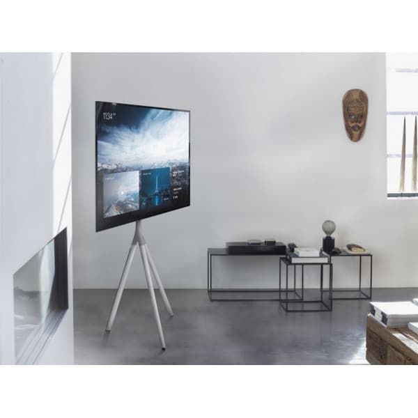 One For All WM7462 - Design gulvstativ til 32-65" televisioner, hvid metal Sort