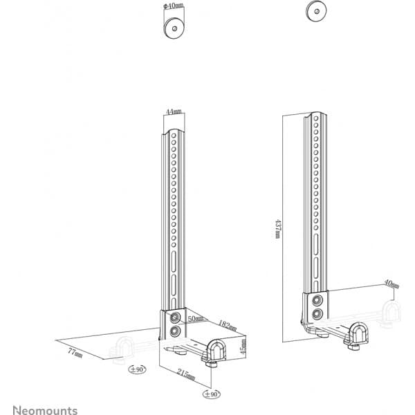 Neomounts by Newstar AWL29-650BL1 universell soundbar-fäste