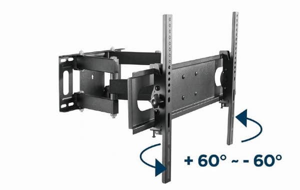 Gembird WM-70ST-01 TV-fatning 177,8 cm (70") Sort