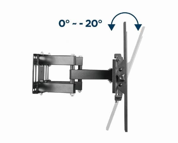Gembird WM-70ST-01 TV-fatning 177,8 cm (70") Sort