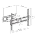 Miniatyrbillede 5 af 10: Maclean tv-beslag, max vesa 600x400, passer til buede tv, 37-80", 40 kg, MC-710N