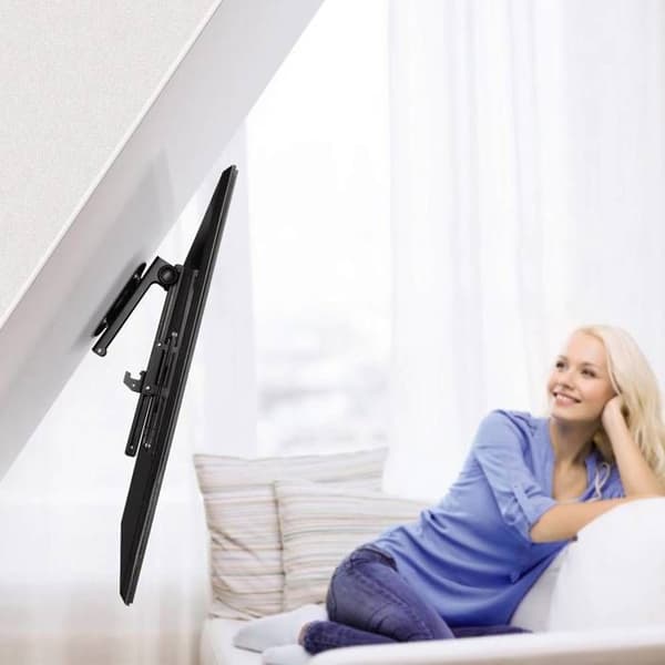 Tak-vind TV-fäste - Svart - 46 tum - 117 cm - Väggfäste - Rekommenderad användning av TV