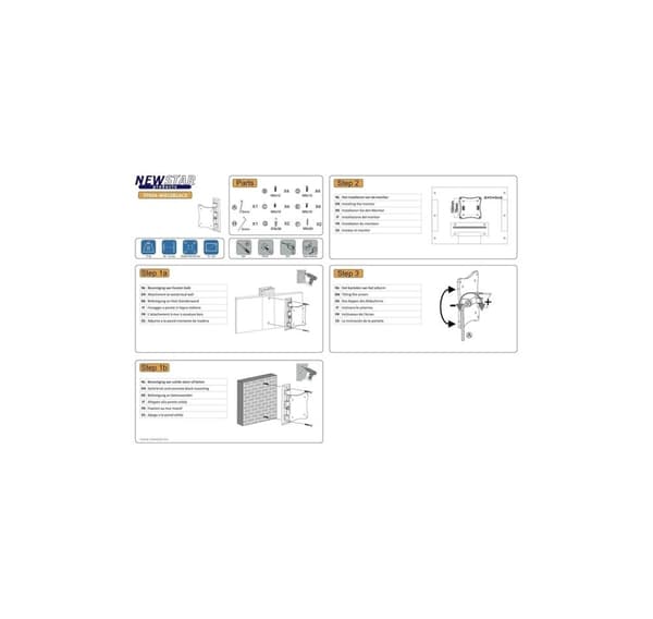 TV-apparat ACC WALL MOUNTS 10-24"/FPMA-W810BLACK NEOMONTS