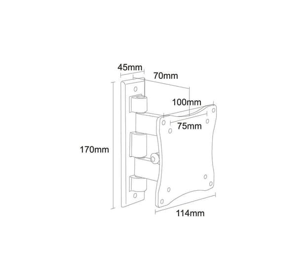 TV sæt ACC WALL MOUNTS sølv/10-24" FPMA-W810 NEOMONTS