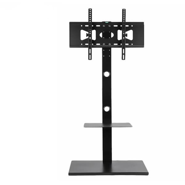 TV gulvstand, drejeligt design, højdejusterbar, sort
