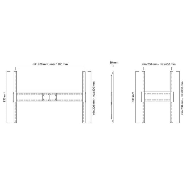 Newstar Lfd-w1500 Tv Mount Svart