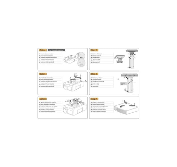 Projektor loftmontering 15KG BEAMER-C80, NEOMOUNTS