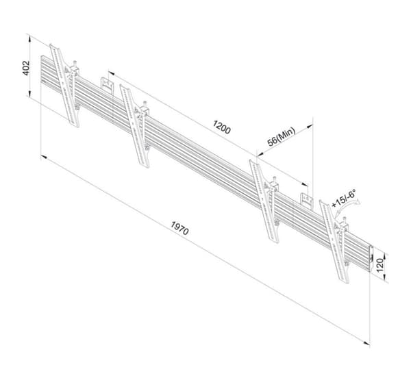 Monitor acc väggfäste /menu/32-55" nmpro-wmb2, Neomounts