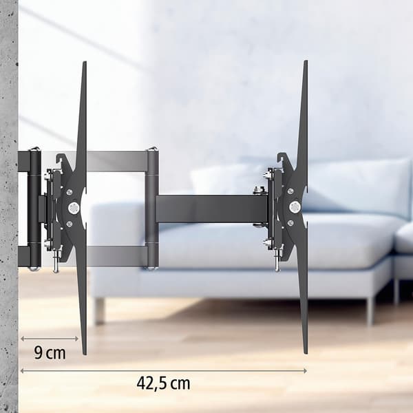 TV-vægbeslag Full Motion VESA op til 400x400 65" Sort