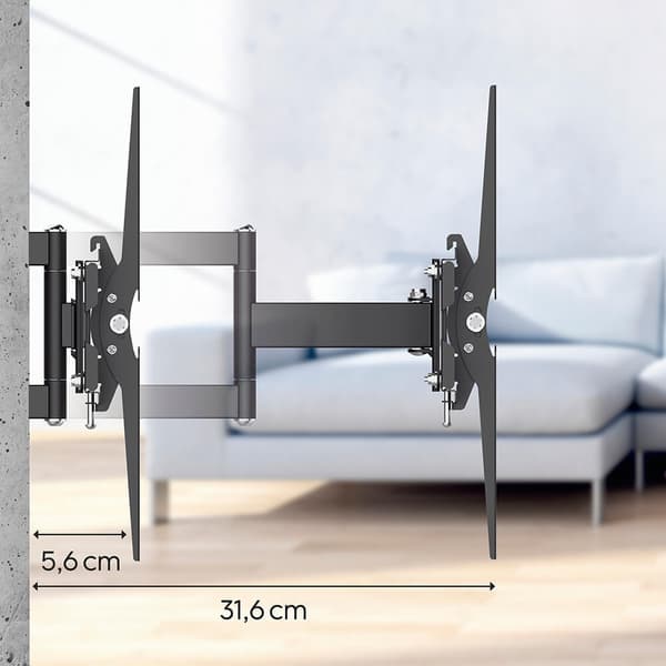 TV Veggfeste Full Motion VESA opp til 200x200 48" Svart