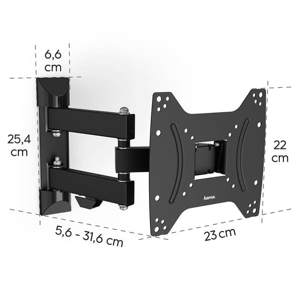TV Veggfeste Full Motion VESA opp til 200x200 48" Svart