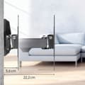 Miniatyrbillede 5 af 9: TV-vægbeslag Full Motion VESA op til 200x200 48" Sort