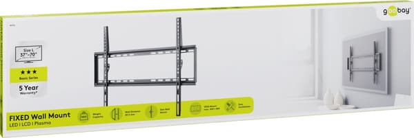 Goobay BASIC FIXED L TV-fatning 37"-70" op til 35 kg