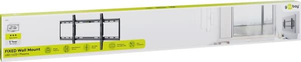 Goobay BASIC FIXED XL TV-fäste 43"-100" upp till 75kg Svart