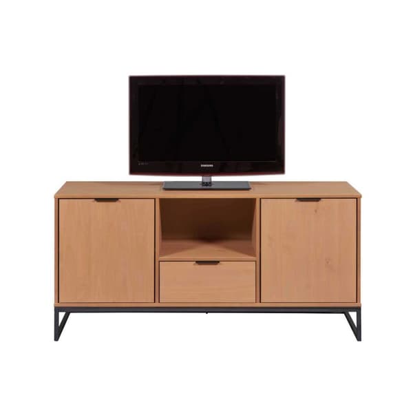 Vivo TV møbel 2 låger, 1 skuffe eg dekor,sort.