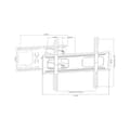 Miniatyrbillede 4 af 5: High Class vægbeslag 37-70 tommer sort LCD/PDP (lodret og vandret justering)