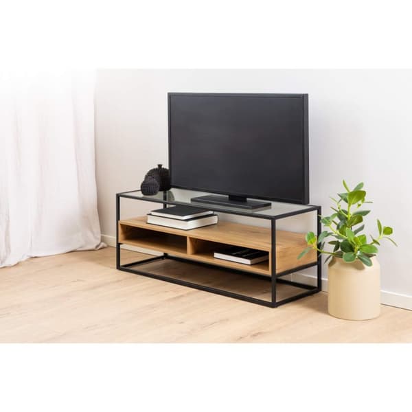 Randolf TV-bord 3 hyller eik dekor.