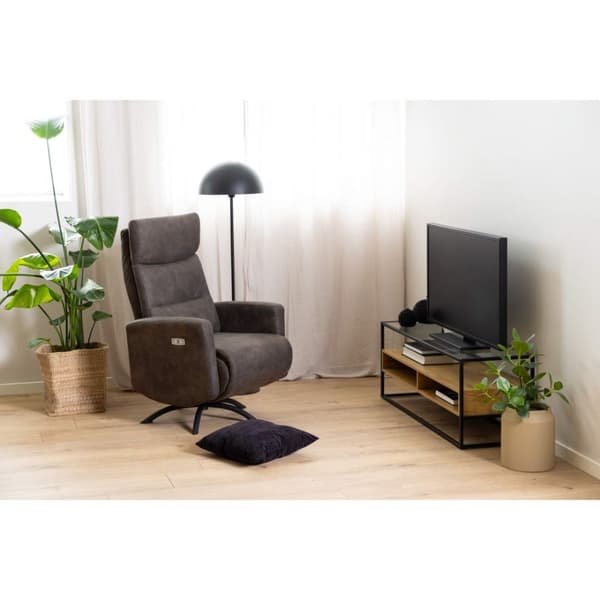 Randolf TV-bord 3 hyller eik dekor.
