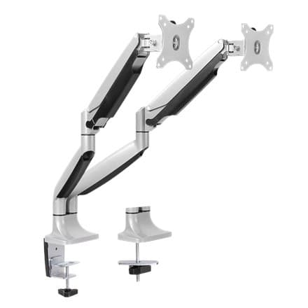 Logilink BP0043 Dual Monitor Skrivebordsmontering, 13""-32"", gasfjeder, aluminium Logilink