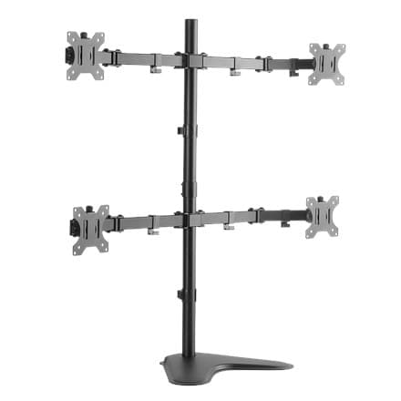 Logilink BP0046 Quad Monitor Skrivebordsstativ 13""-32" Logilink | Skrivebordsmontering | BP0046 | 13-32 "" | Maksimal vægt (kapacitet) Bære Rustfrit stål