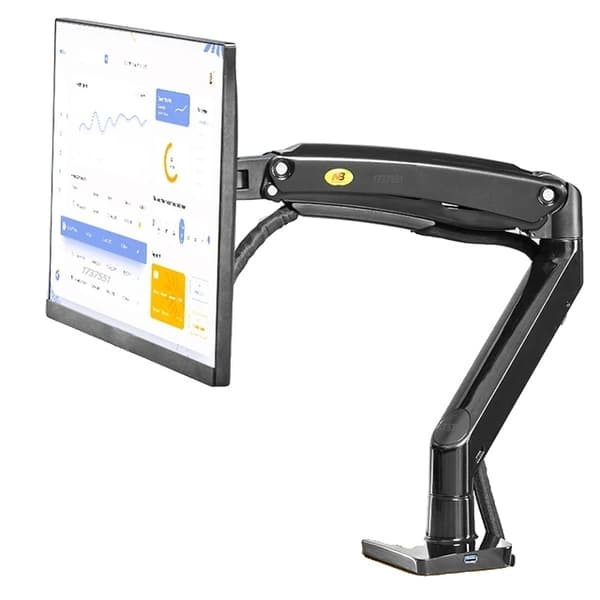 Monitor Mount Arm, Gas Spring Arm, USB30 porte, F100A NY SORT