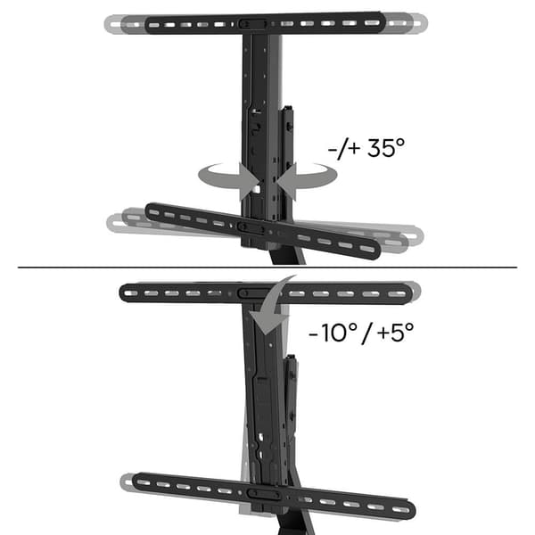 TV-stander Bord op til 65" Sort