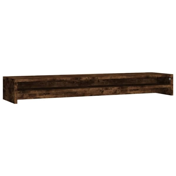 vidaXL skærmstander 100x24x13 cm konstrueret træ røget egetræsfarve - TV- & skærmbeslag