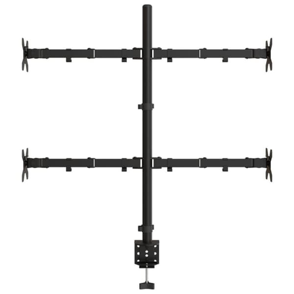 vidaXL skærmstativ VESA 75/100 mm stål sort - TV- & skærmbeslag