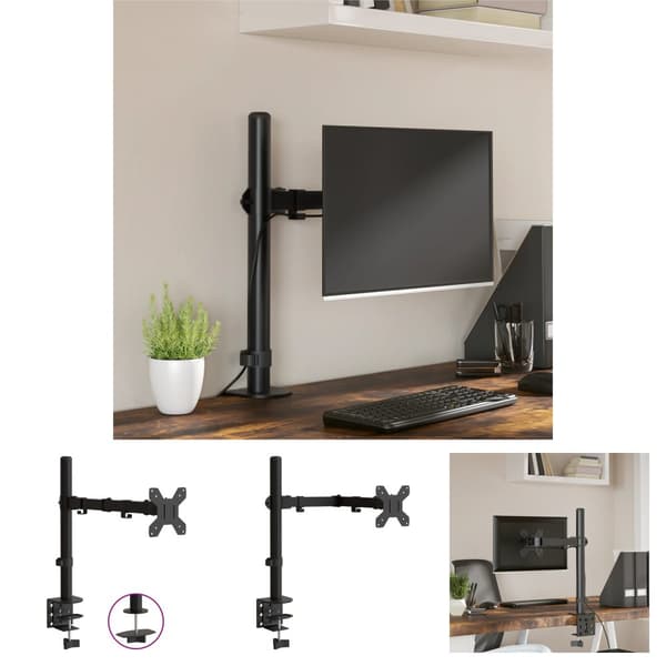 The Living Store skærmstativ VESA 75/100 mm stål sort - TV- & skærmbeslag