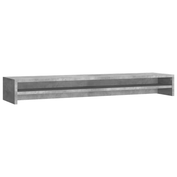 Skærmstander 100x24x13 cm konstrueret træ betongrå - Skærmstander - Skærmstandere - Home & Living