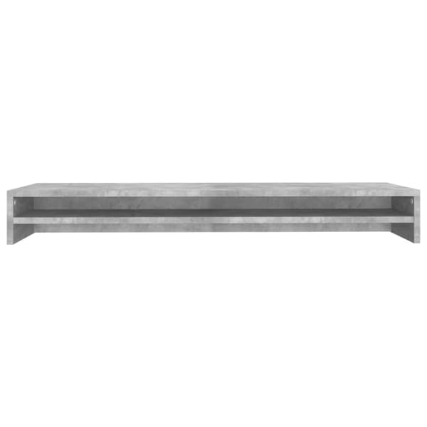 Skærmstander 100x24x13 cm konstrueret træ betongrå - Skærmstander - Skærmstandere - Home & Living
