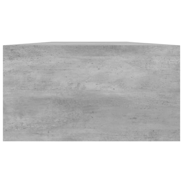 Skærmstander 100x24x13 cm konstrueret træ betongrå - Skærmstander - Skærmstandere - Home & Living