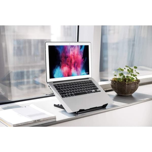 Manhattan Laptop og Tablet Stand, Justerbar (5 positioner), Velegnet til alle tablets og laptops u
