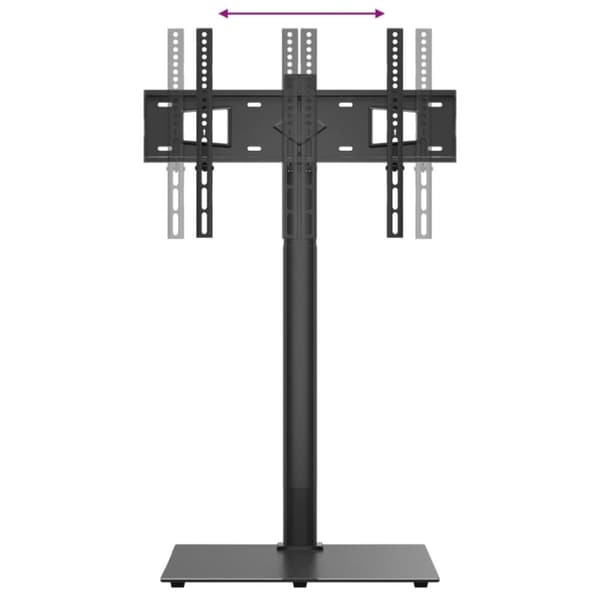 vidaXL tv-stativ til hjørne 1 hylde til 32"-65" sort