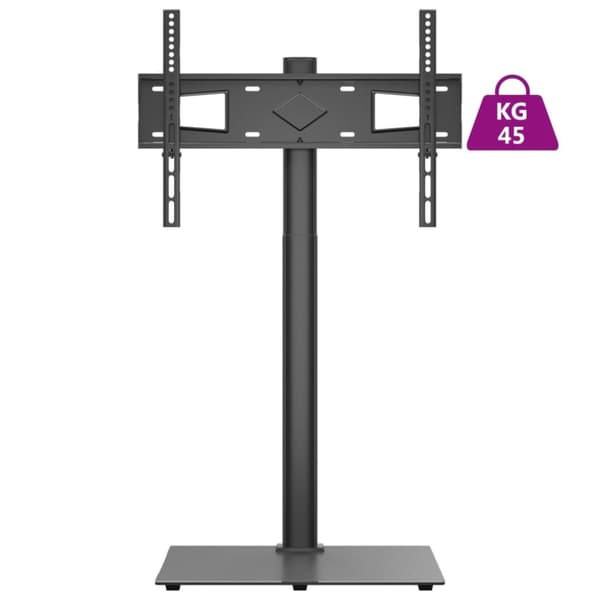 vidaXL tv-stativ til hjørne 1 hylde til 32"-65" sort