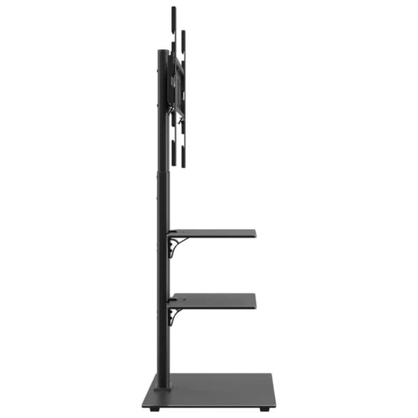 vidaXL tv-stativ til hjørne 3 hylder til 32"-65" sort