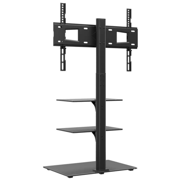 vidaXL tv-stativ til hjørne 3 hylder til 32"-65" sort