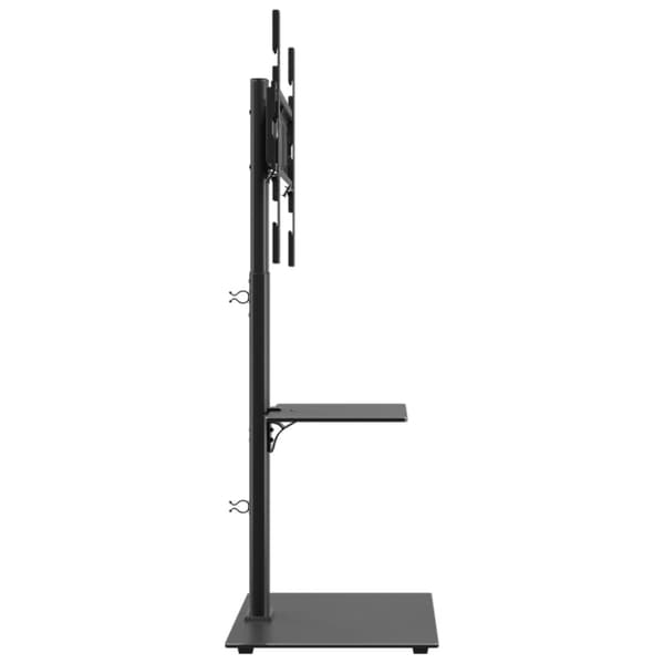 vidaXL tv-stativ til hjørne 2 hylder til 32"-65" sort