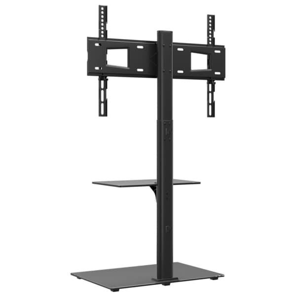 vidaXL tv-stativ til hjørne 2 hylder til 32"-65" sort
