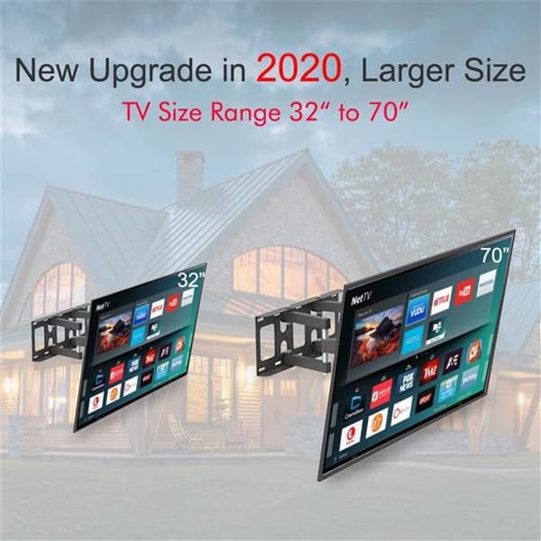 Väggfäste För Vinkel-TV För Flat Screen 32" - 70" - 50kg