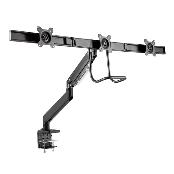Ergonomisk Skrivebordsfeste for 3 Skjermer – Passer Opptil 27"
