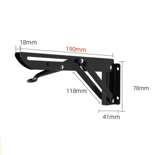 INF Metalhyldebeslag - Heavy Duty K-formet hyldestøtte 2-pak