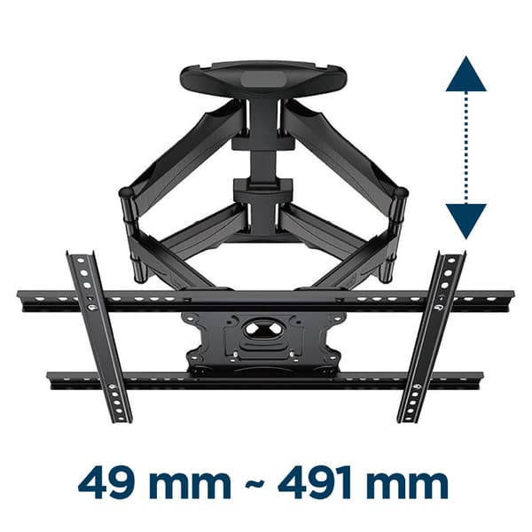 Full Motion -seinäkiinnike 32-75" televisioille - Max 45kg