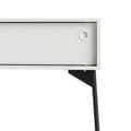 Miniatyrbilde 4 av 10: Elly TV-bord 2 skyvedører, 1 skuff matt hvit, grå.