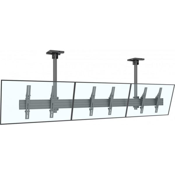 Multibrackets M Menu Board Mount Pro MBC3X1U takfäste för tre 40-65 tums skärmar Svart