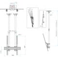 Miniatyrbillede 10 af 10: Multibrackets M Ceiling Mount Pro MBC1UPSD -til 40-100" skærme
