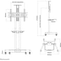 Miniatyrbillede 5 af 5: Neomounts by Newstar Select NM-M1700BLACK gulvstativ til 32-75" skærm